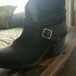 Black ankle boots